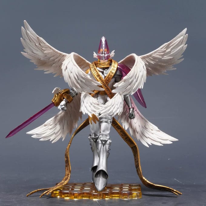 Figurine Modèle Jouets Angemon Digital Monster Anime 20cm gray
