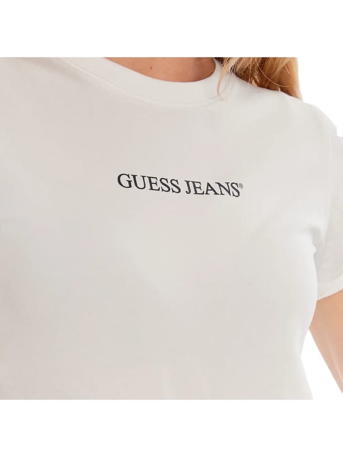 Slim T-shirt met bedrukt logo voor dames Guess