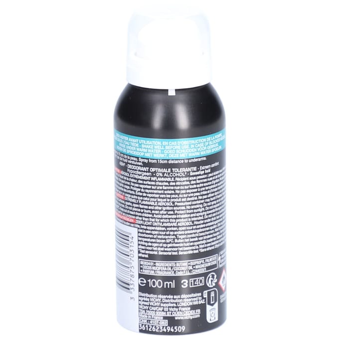 Vichy Homme Deodorant 48u Optimale Tolerantie - Spray 100ml