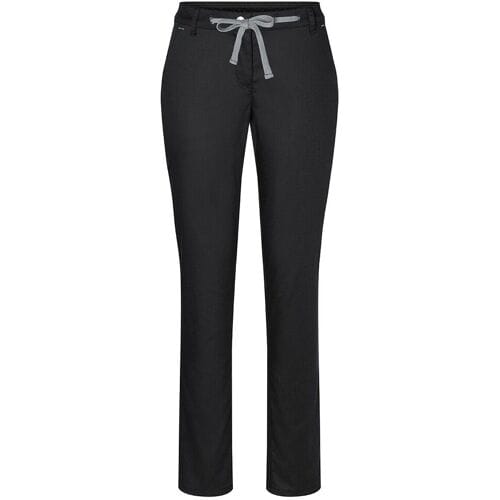 (6 stuks) KARLOWSKY Dames Modern Stretch Chino Broek - Zwart - Maat: 34
