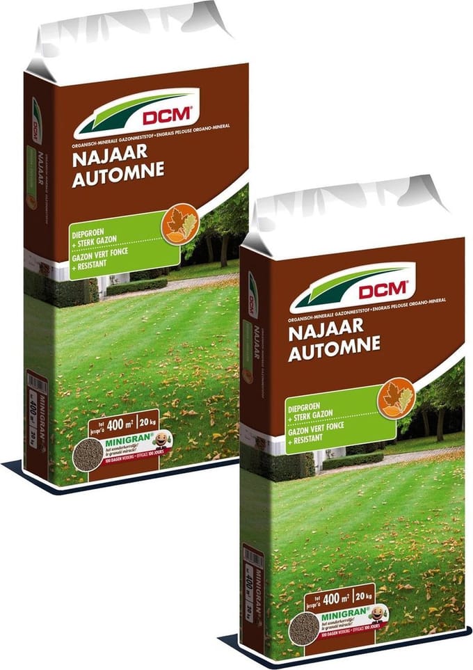 Dcm Gazonmeststof Najaar 400 m2 - Gazonmeststoffen - 2 x 20 kg (Mg)
