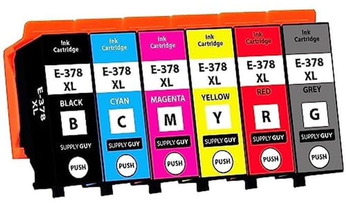 Dailygoods - 6 Cartridges - Compatibel met Epson 378XL/478XL