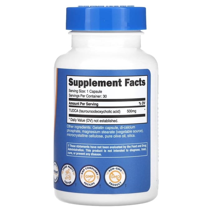 TUDCA, 500 mg, 30 Gélules
