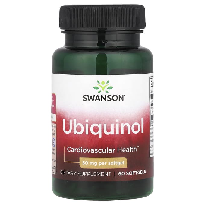 Ubiquinol, 50 mg, 60 zachte capsules