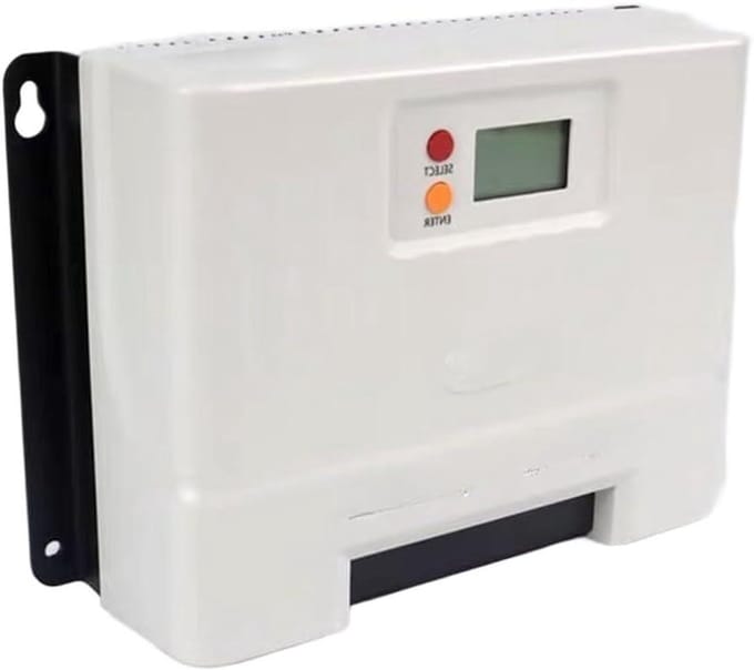 MPPT Solar Laadregelaar - Zonne Energie Controller - Batterij Opladen - Hoge Conversie Efficiëntie - 12V 24V - Wit