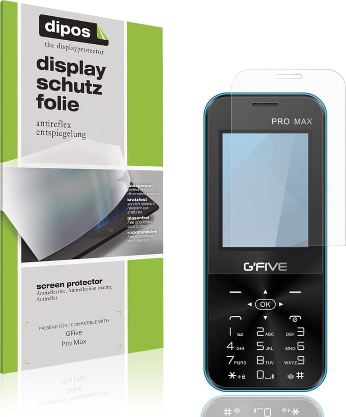 dipos – 4x Matte Beschermfolie geschikt voor GFive Pro Max | Krasbestendige & antireflecterende Screenprotector Ultra-Thin