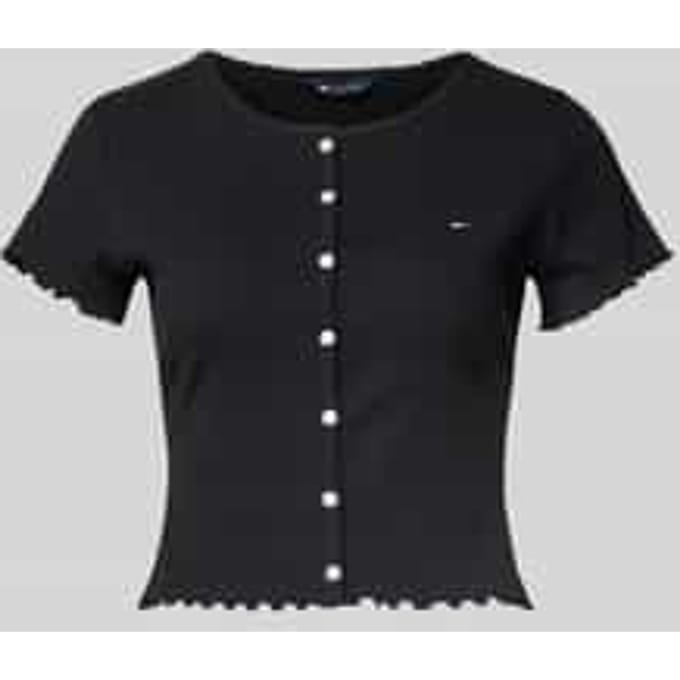 Slim Fit T-shirt van katoenmix