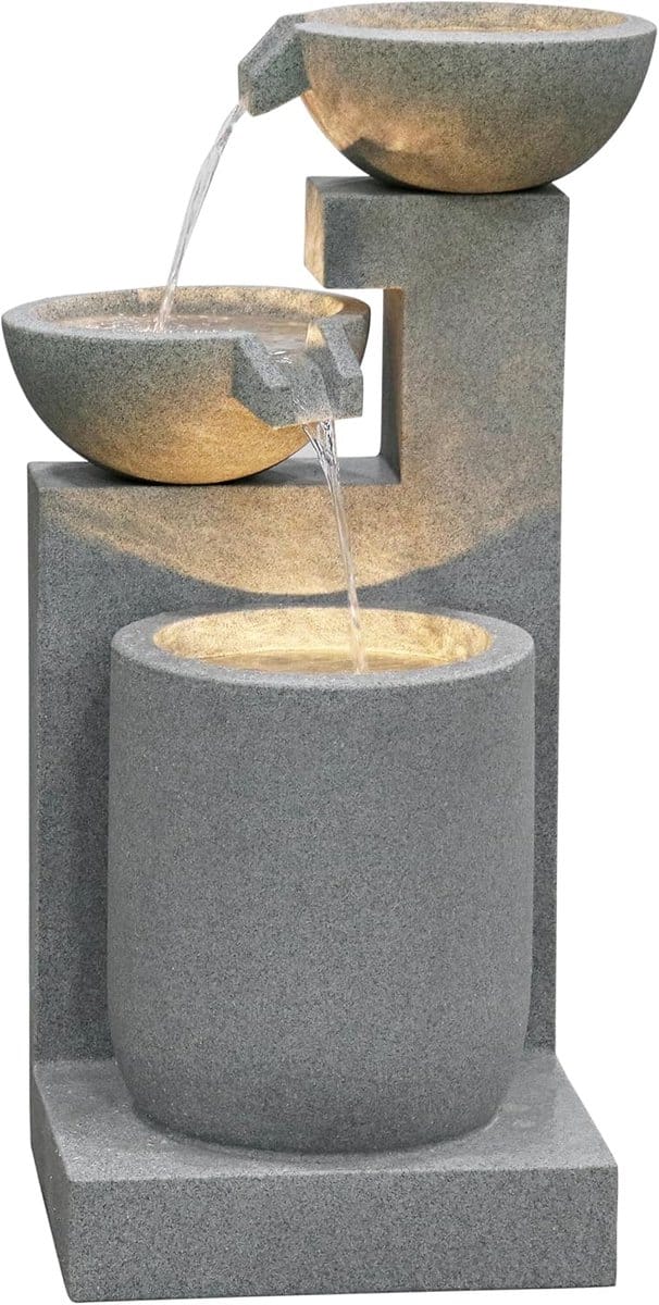 Tuinfontein Samson - Buitenfontein Waterornament - Ontspanning in de tuin - Vorstbestendig ontwerp - 100 x 545 x 545 cm