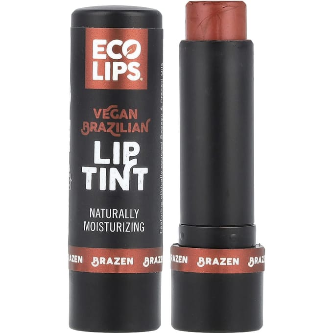 Eco Lips, Vegan Brazilian Lip Tint, Brazen, 4.25 g (0.15 oz) black