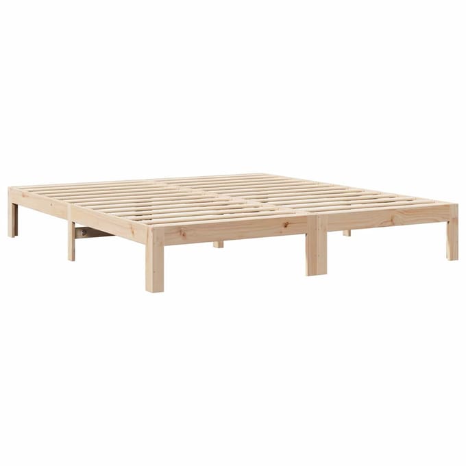 vidaXL - Bedframe - zonder - matras - massief - grenenhout - 180x200 - cm