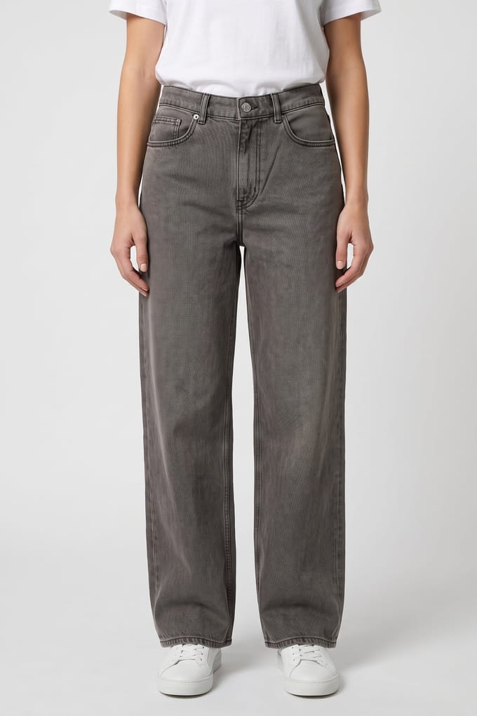 ARKET Cloud Wide Rigid Grey Maat: W29 | Jeans Outlet | Dames | Grijs