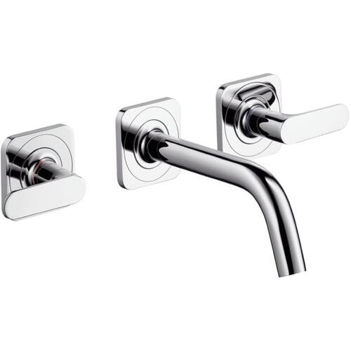 AXOR Citterio M 3-hole basin mixer with levers, rosettes and short spout