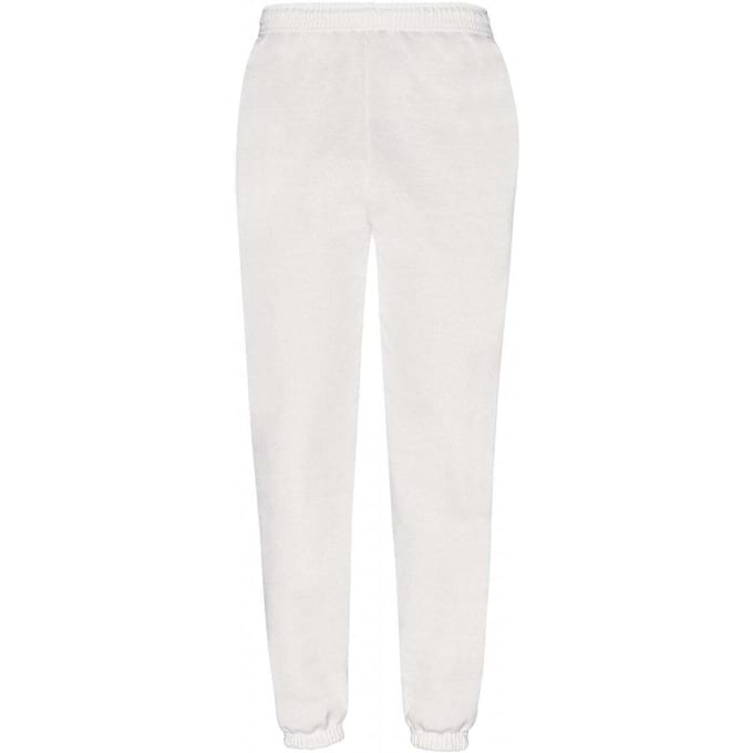 Fruit of the Loom Heren klassieke 80/20 joggingbroek (Wit)