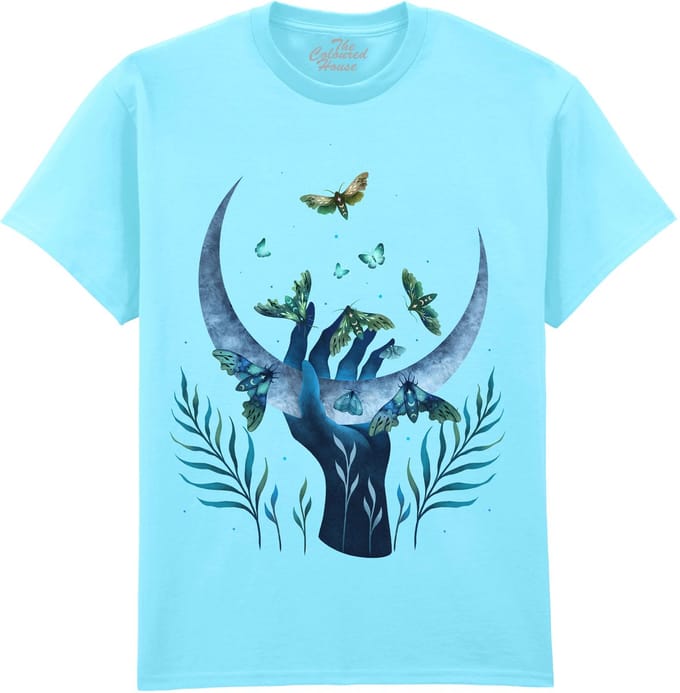 Maan Mot Moth Hand The Coloured House T-shirt M