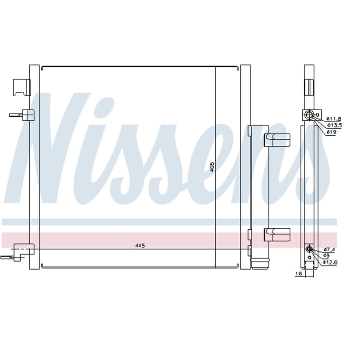 Condensator, airconditioning NISSENS 940247