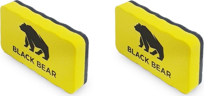 Whiteboard wisser - Magnetisch - Geel - 2 Stuks