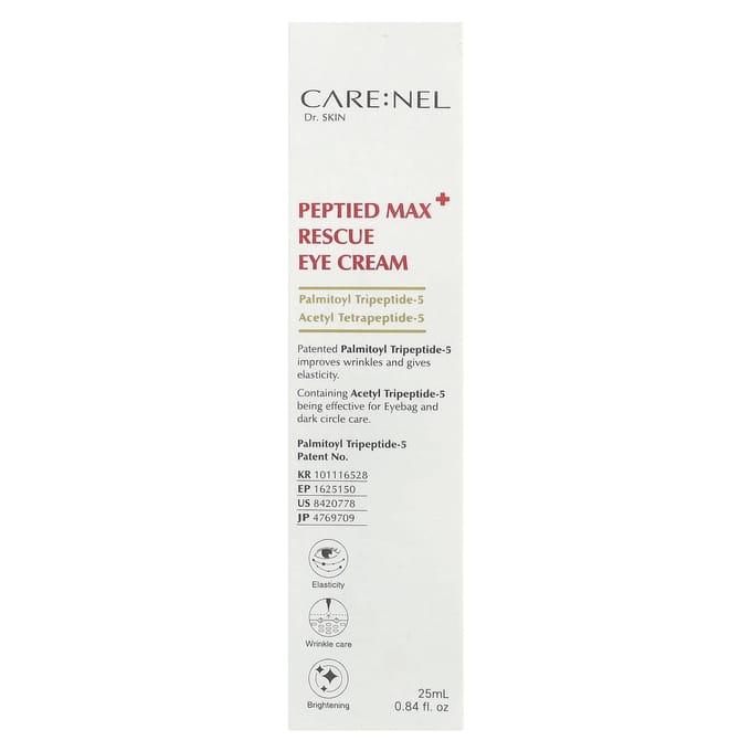 Care:Nel, Peptide Max Rescue Eye Cream, 0.84 fl oz (25 ml) white