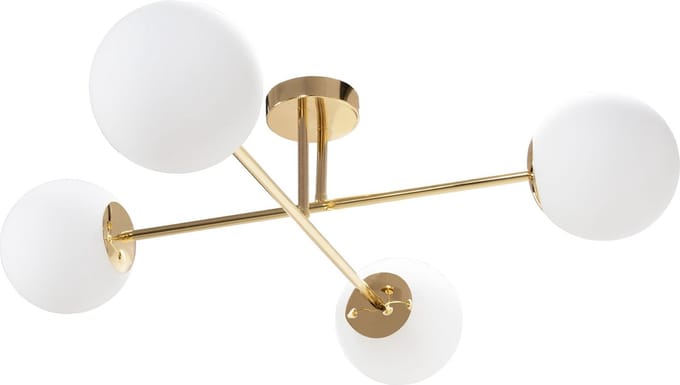 Toolight App1248-4Cp Plafonnière Goud 75,5X75,5X22Cm
