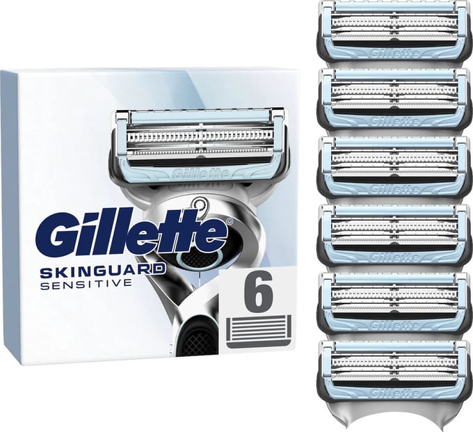 Gillette Skinguard Sensitive Scheermesjes Aloë Vera voor Mannen - 6