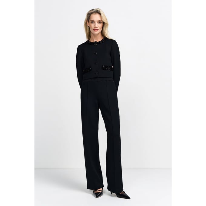 Rich & Royal Scuba Pants Black Taglia: 36 | Pantaloni da completo Outlet | Donna | Nero