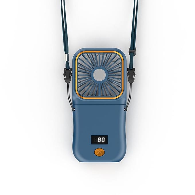 Hangende Nekventilatoren Mini Draagbaar Opvouwbaar USB Opladen Powerbank Draagbare Handheld Desktop Multifunctionele Ventilator