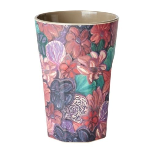Rice melamine beker large forest flower