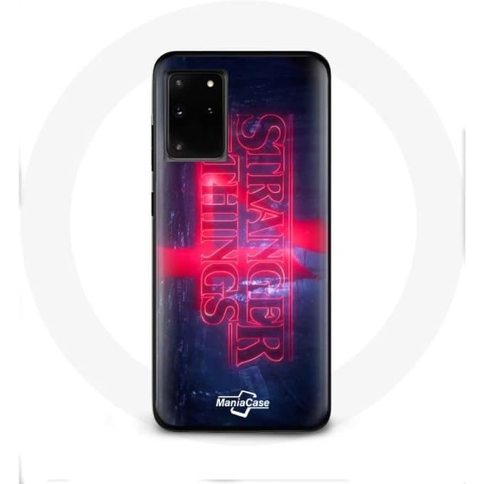 Coque pour Samsung Galaxy S11 Plus Stranger Things Logo Transparent Saison 4 Bande annonce 2022