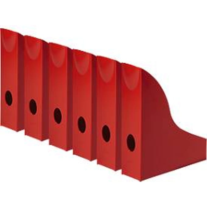 DURABLE tijdschriftenhouder Basic, A4, polystyreen, rood