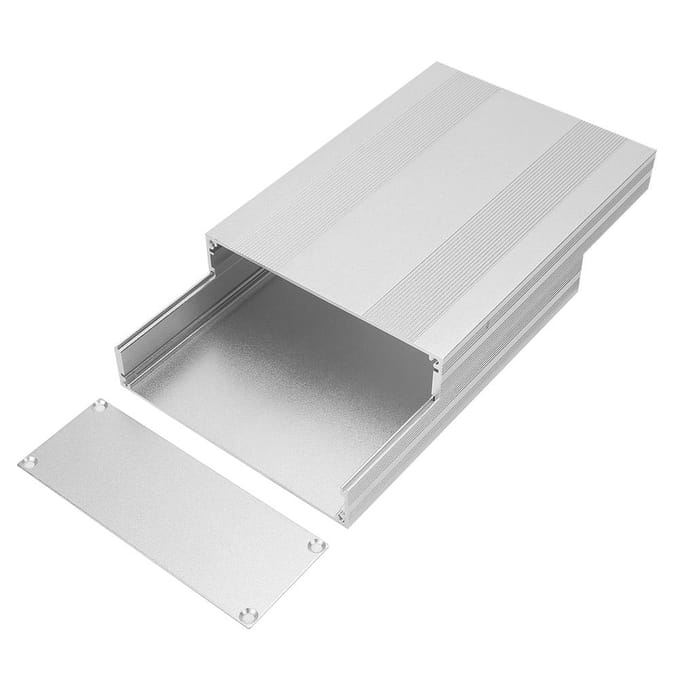 Boîtier en aluminium pour PCB, boîtier de refroidissement pour instrument, boîtier de projet électronique 54 x 145 x 200 mm