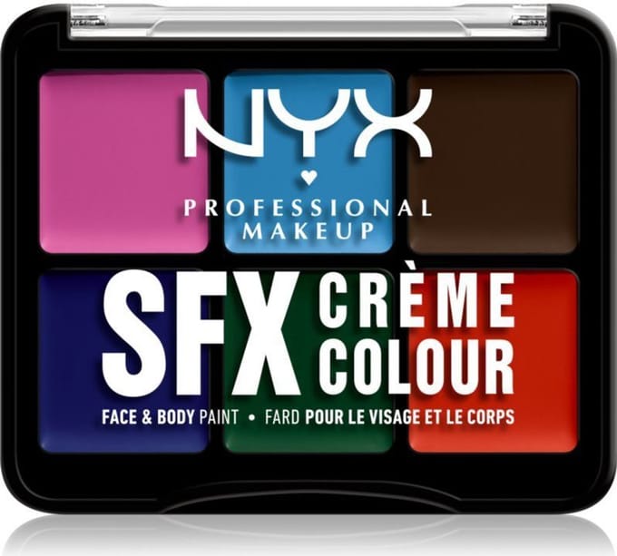 NYX Professional Makeup SFX Creme Colour Face & Body Paint SPXPP02 – 6 Secondary Colors – Palette