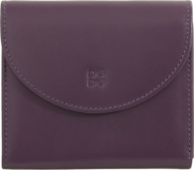 DuDu Malaita Portemonnee Leder 11 cm - Dames - Horizontaal - deep purple