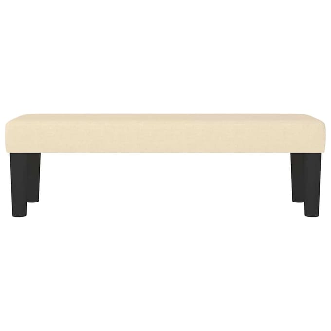 vidaXL - Bank - Crème - 100 - x - 30 - x - 30 - cm - Stof
