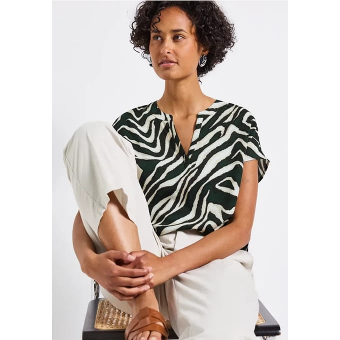 Blouse met zebrapatroon