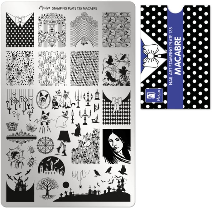 Moyra Stamping Plate 135 MACABRE