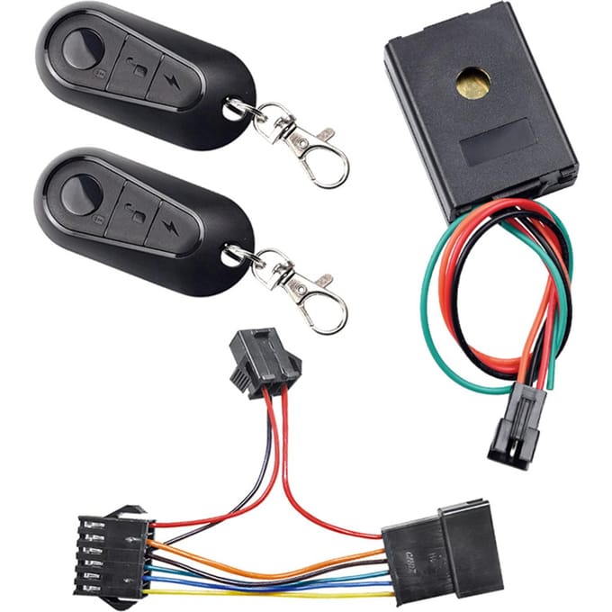 36V-72V Elektrische Fiets Alarm E Bike Afstandsbediening Elektrische Scooter Anti-Diefstal Apparaat Vervanging zwart
