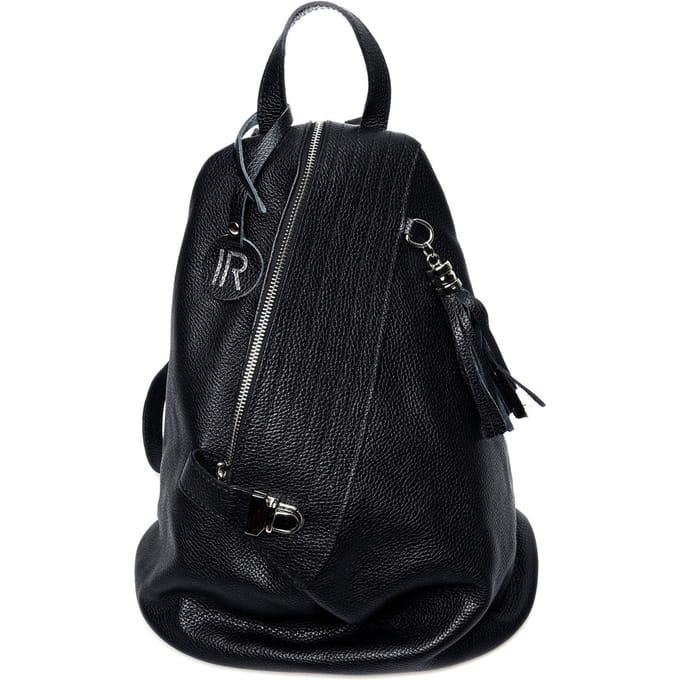 Isabella Rhea Zwart Rundleer Tas