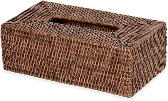 Decor Walther Tissue Box Basket - donker rattan