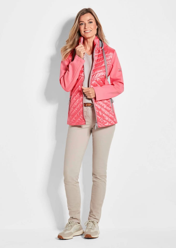 Jas met opstaande kraag - perzik - Gr. 25 van Goldner Fashion