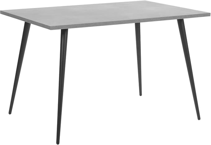 SANTIAGO - Eettafel - Lichtgrijs - 80 x 120 cm - Vezelplaat