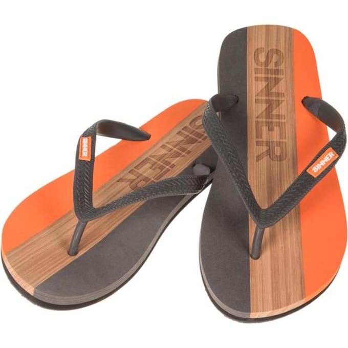 SINNER Capitola - Maat 45 - Dames Slippers - Oranje/Licht bruin