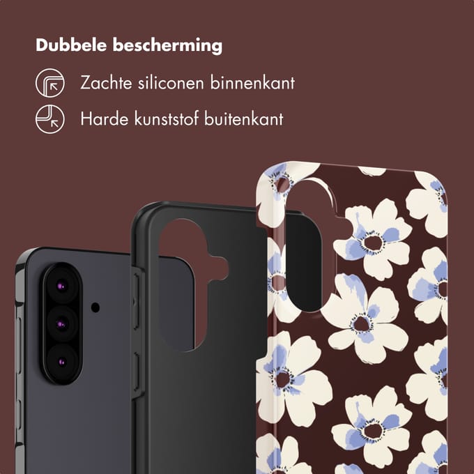 Selencia Vivid Backcover voor de Samsung Galaxy A37 (5G) - Choco Flower Pop