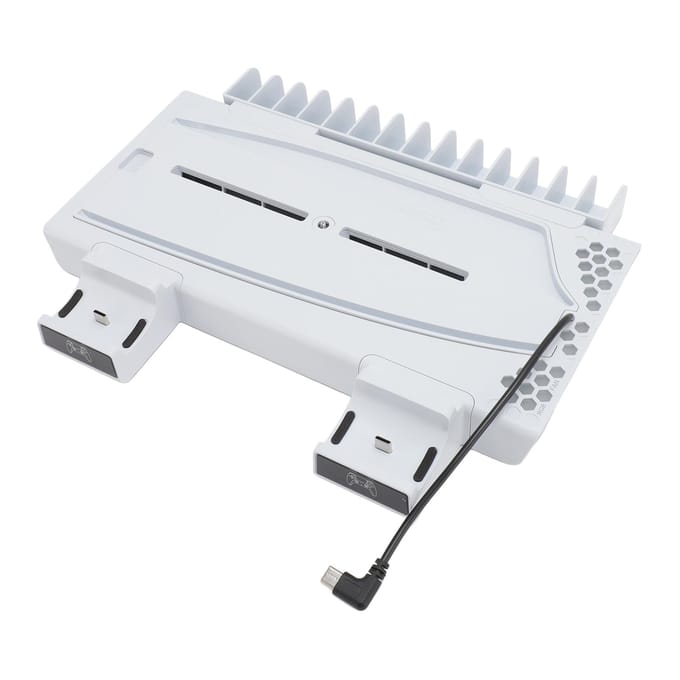 Gamecontroller RGB Koelbasis Multifunctioneel Efficiënt Dubbel Oplaadstation voor Gameconsole wit