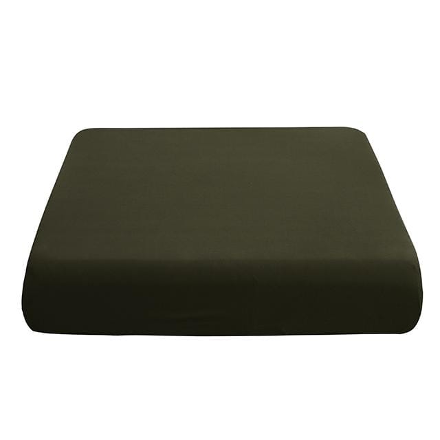 Housse de coussin de siège de canapé élastique unie, housse de chaise extensible, lavable et amovible, housse de canapé 1/2/3/4 places Normal Size3(L)-1pc