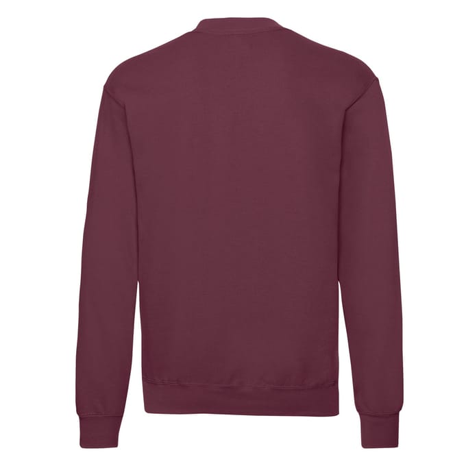 Fruit of the Loom Heren Klassiek Ingelegd Sweatshirt (Bourgondië)
