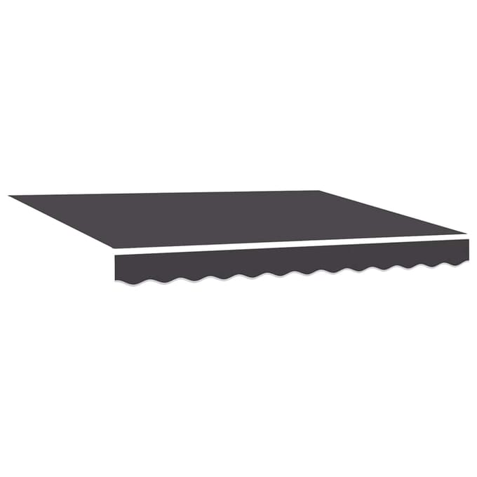 vidaXL - Vervangingsdoek - zonnescherm - voor - 3x2 - m - Antraciet - Polyester