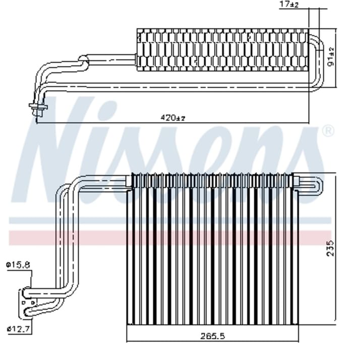Verdamper, airconditioning NISSENS 92248