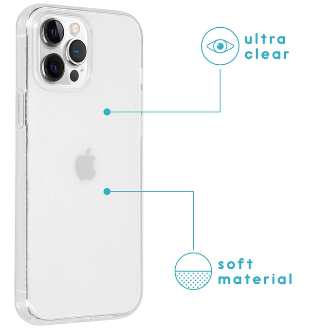 imoshion Hoesje - Geschikt voor Apple iPhone 13 Pro - Softcase Backcover smartphone - Transparant