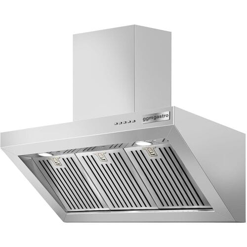 GGM Gastro Plasma Dunstabzugshaube - 900mm - 96% Abluftreinigungseffizienz - mit Soft Touch-Control, Motor, Filter & Lampe