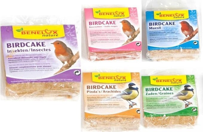 Birdcake-vetblok-gemixt-5 stuks-vogelvoer-Benelux Nature
