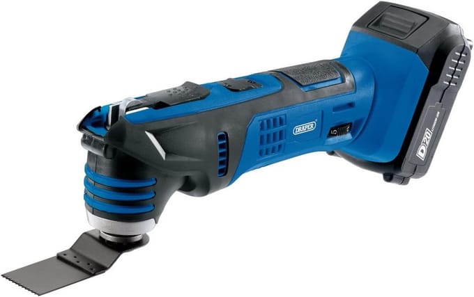 Oscillerend Multi Tool - Multifunctioneel gereedschap - Klusprojecten uitvoeren - Inclusief batterij en lader - 20 Volt - Grijs